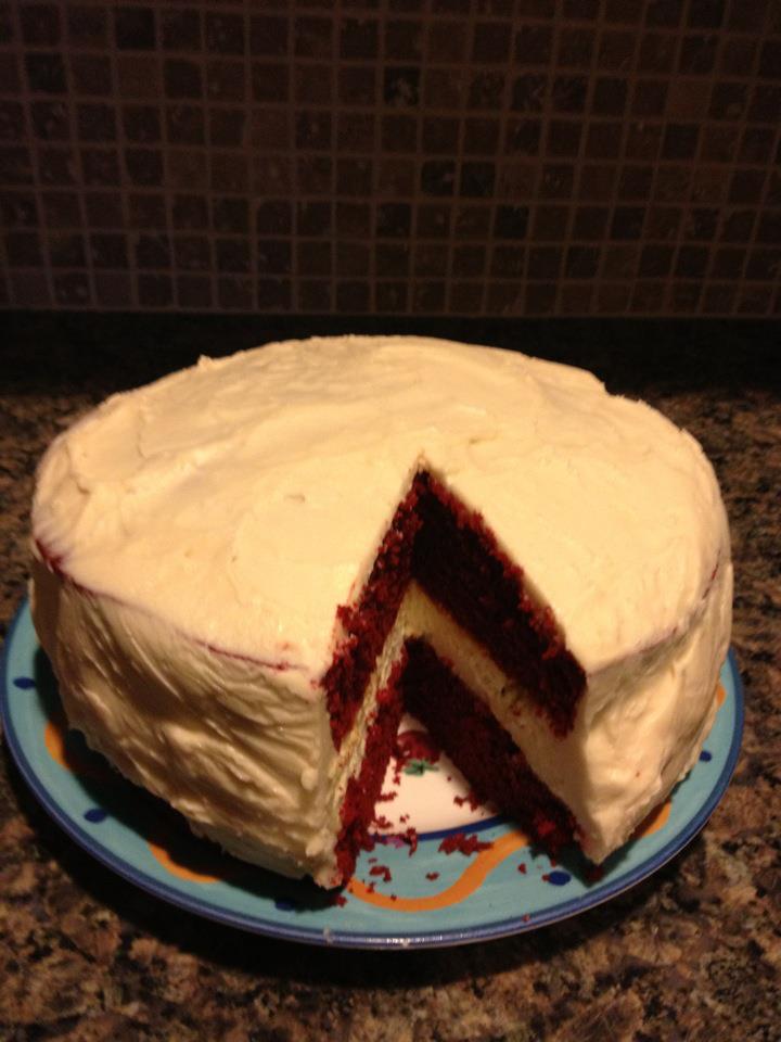 Red Velvet Cheesecake Cake