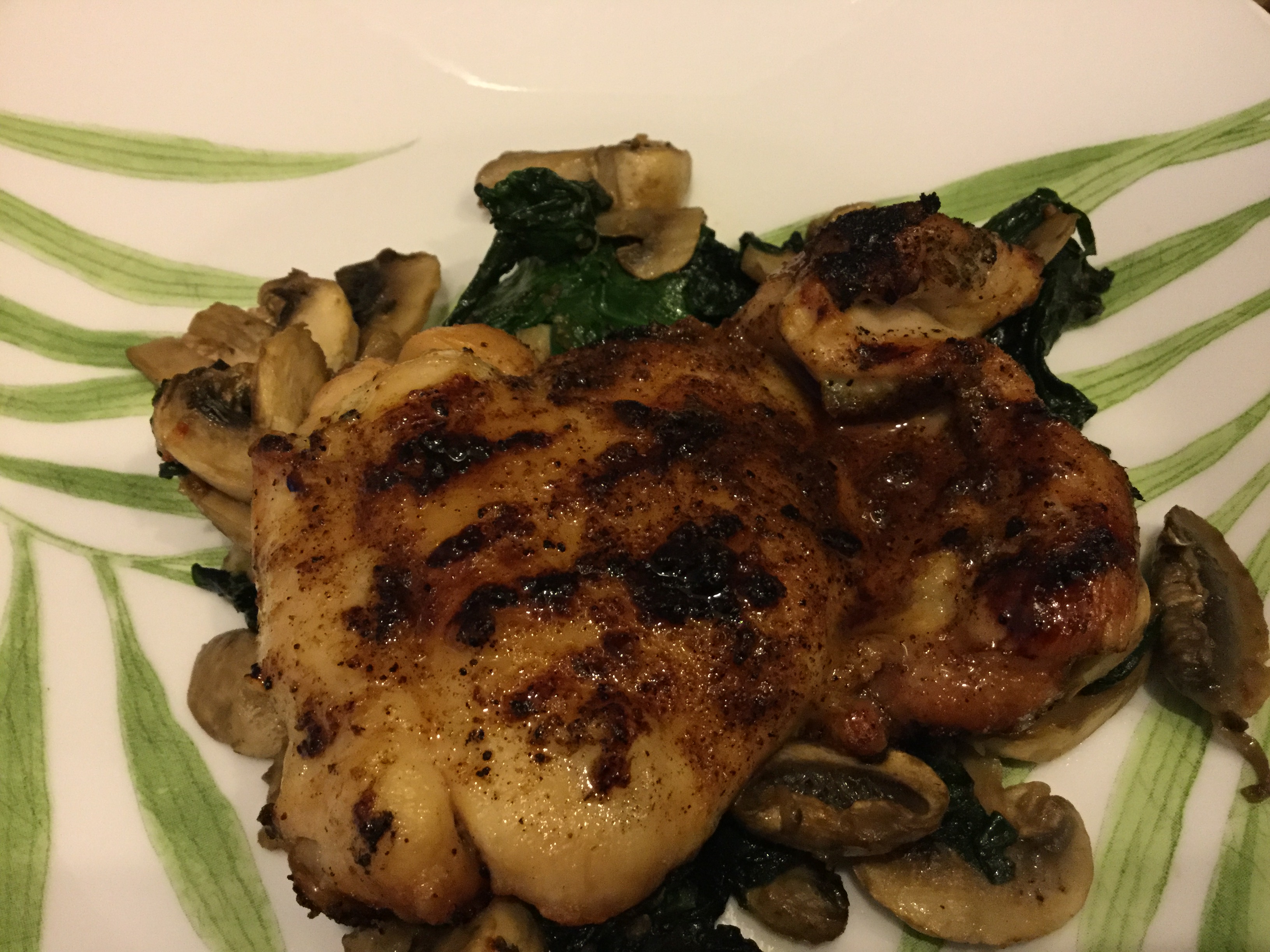 Spicy Honey-Brushed Chicken Thighs