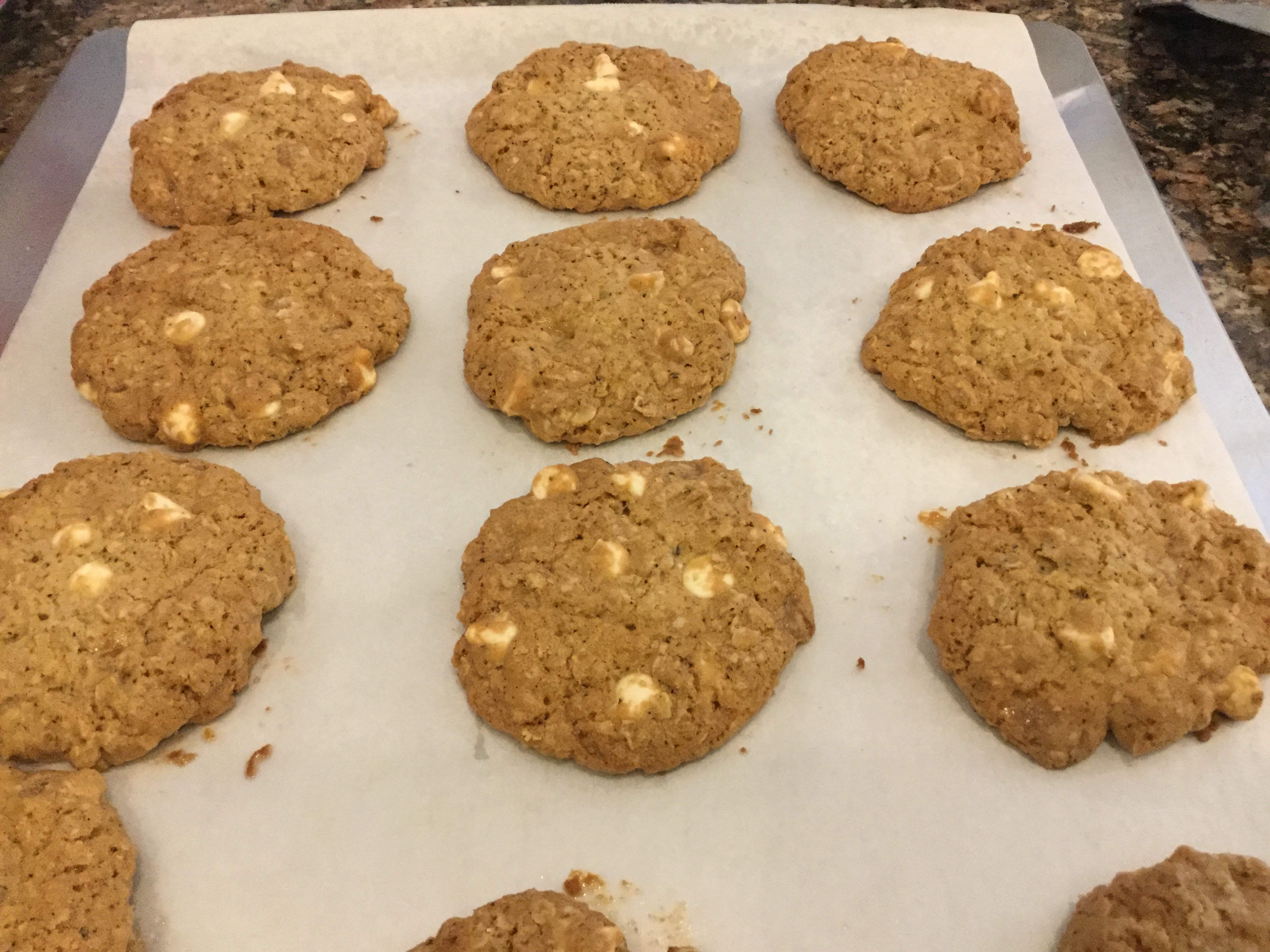 Done baking and ready to sit for 3-5 minutes