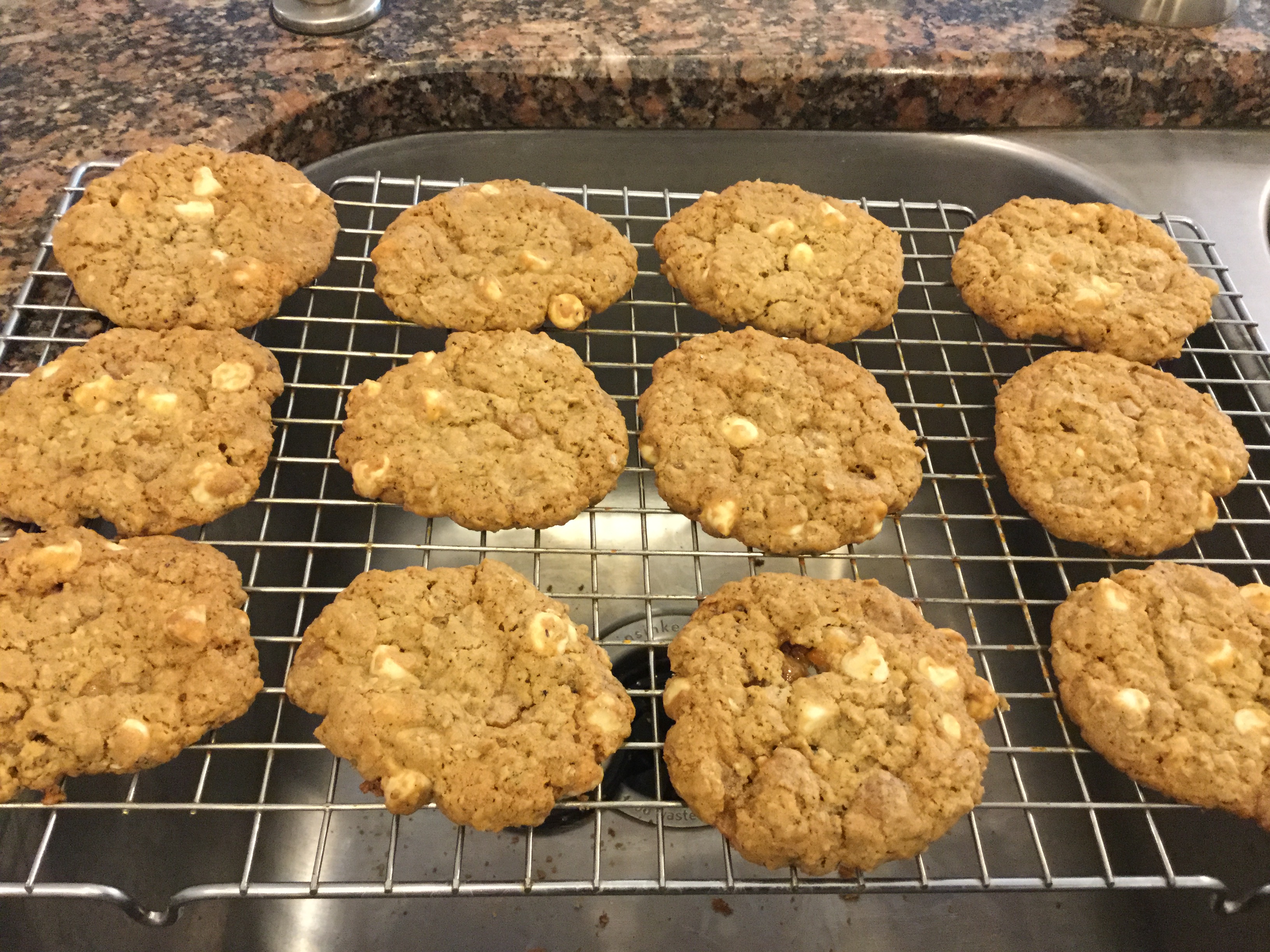 Set your cooling rack over the sink for an easy cleanup