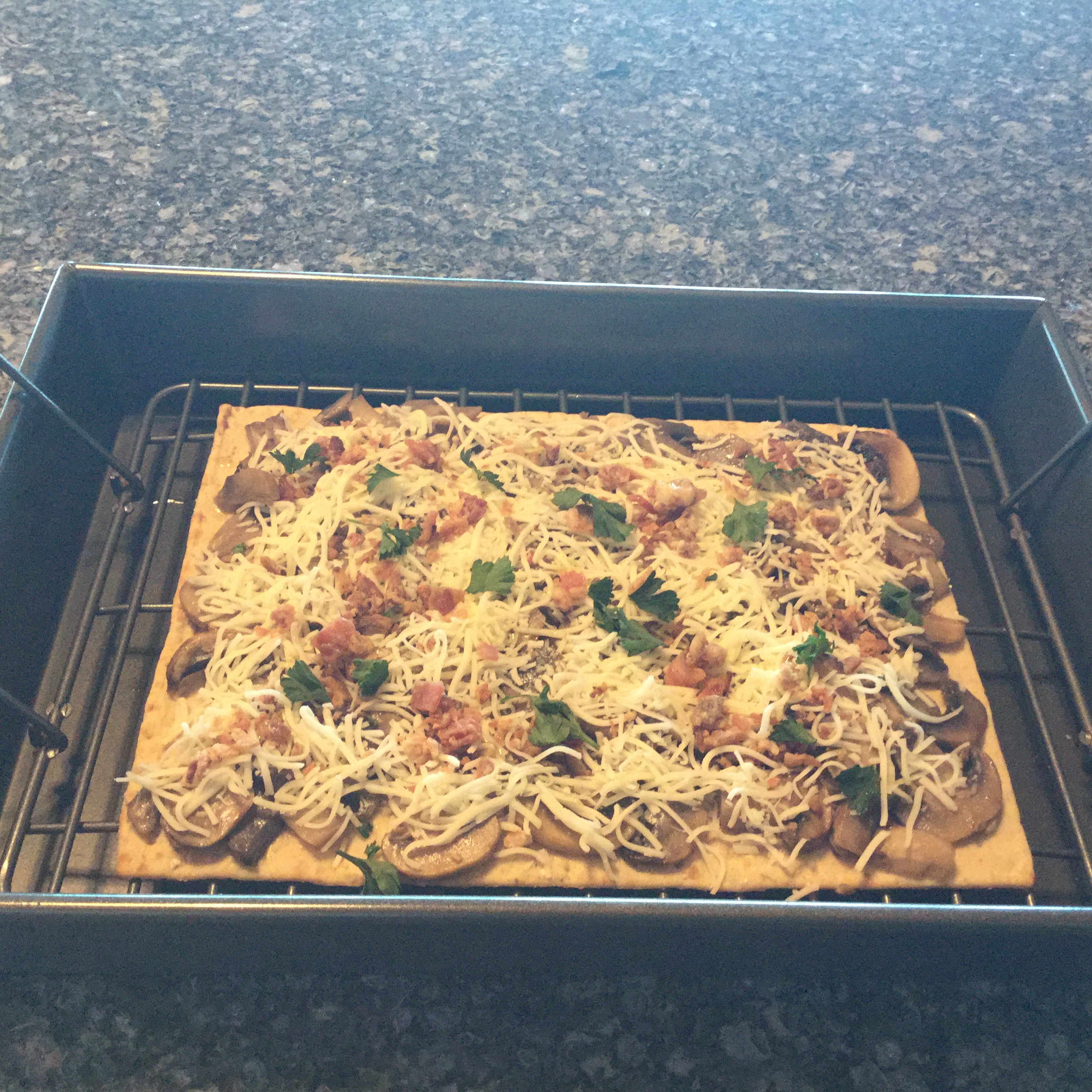 Mushroom Bacon Flatbread