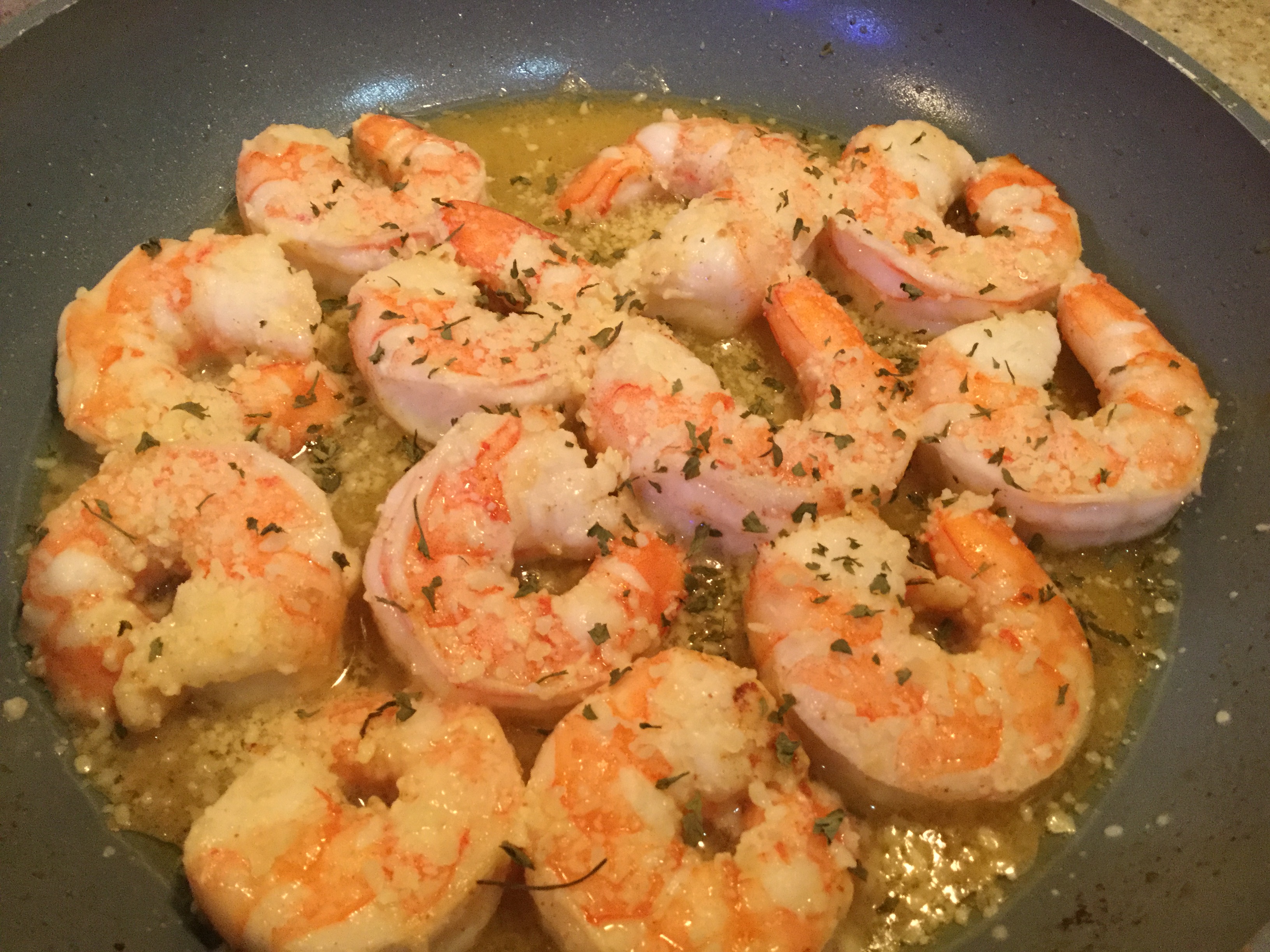 “Something Good” for Dinner. . . Garlic Butter Lime Shrimp