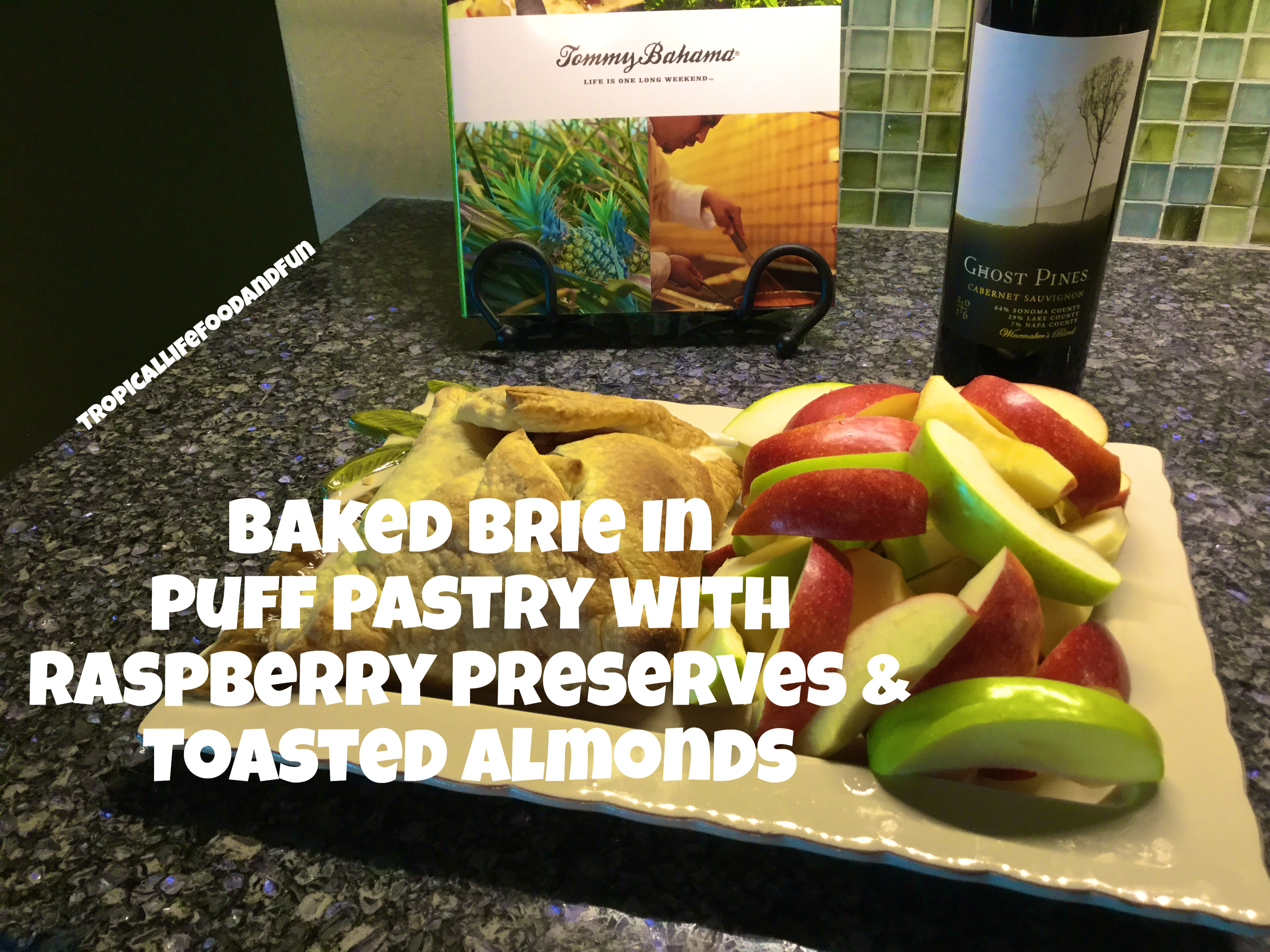 Baked Brie in Puff Pastry with Raspberry Preserves